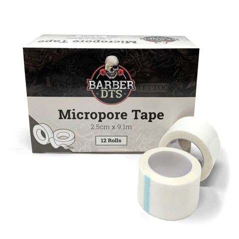 Barber DTS Micropore Tape 2.5x9.1m (12er Pack)