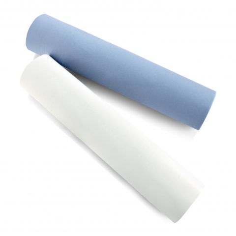 Rouleau de papier pour table de tatouage Blanc/Bleu 2 plis