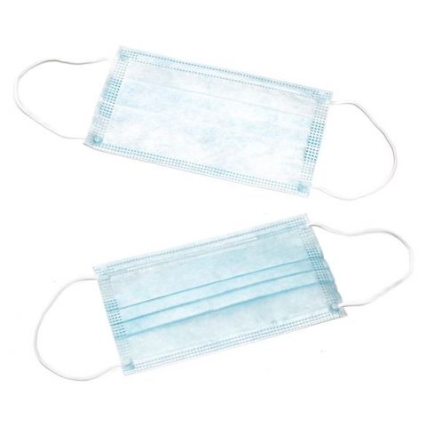 Disposable 3 Layer Face Masks, 50 Per Pack