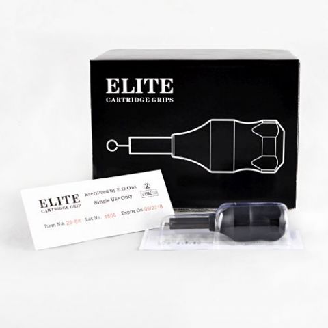 Elite Disposable Cartridge Black Grip 25mm Box of 12
